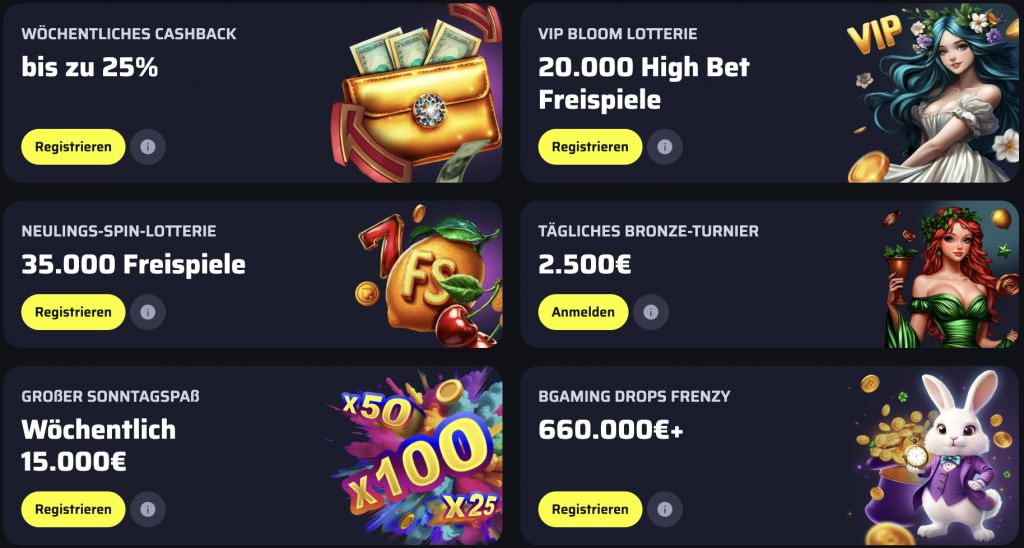 BDM Bet: Boni